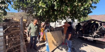 DIF Guaymas y Desarrollo Social brindan apoyo a familia afectada por incendio en la colonia Fátima