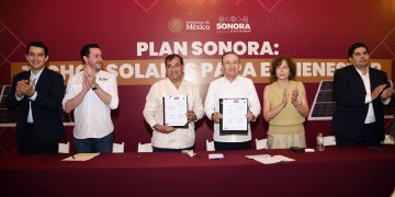 Con Techos Solares, Durazo y Sheinbaum reducen gasto eléctrico en familias sonorenses