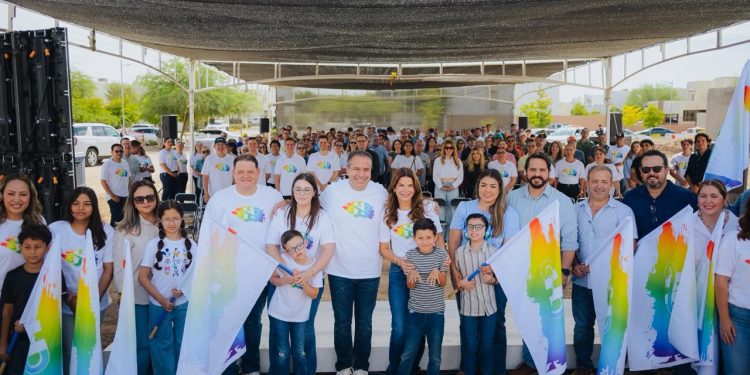 Inician Toño Astiazarán y Patty Ruibal construcción de Parque para Niñas y Niños con Autismo