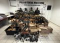 Asegura Mesa Estatal de Seguridad arsenal de alto poder en SLRC