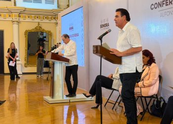 Presenta Abraham “El Cubano” Mier avances históricos para Caborca en  conferencia de prensa del Gobernador Alfonso Durazo