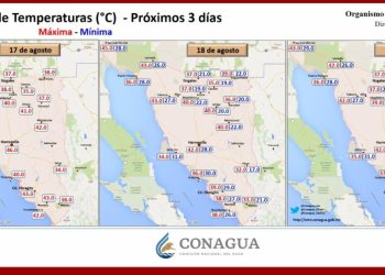 CEPC Sonora advierte por temperaturas de hasta 46 grados y tormentas